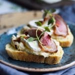 Gedeost bruschetta med soignon gedeost